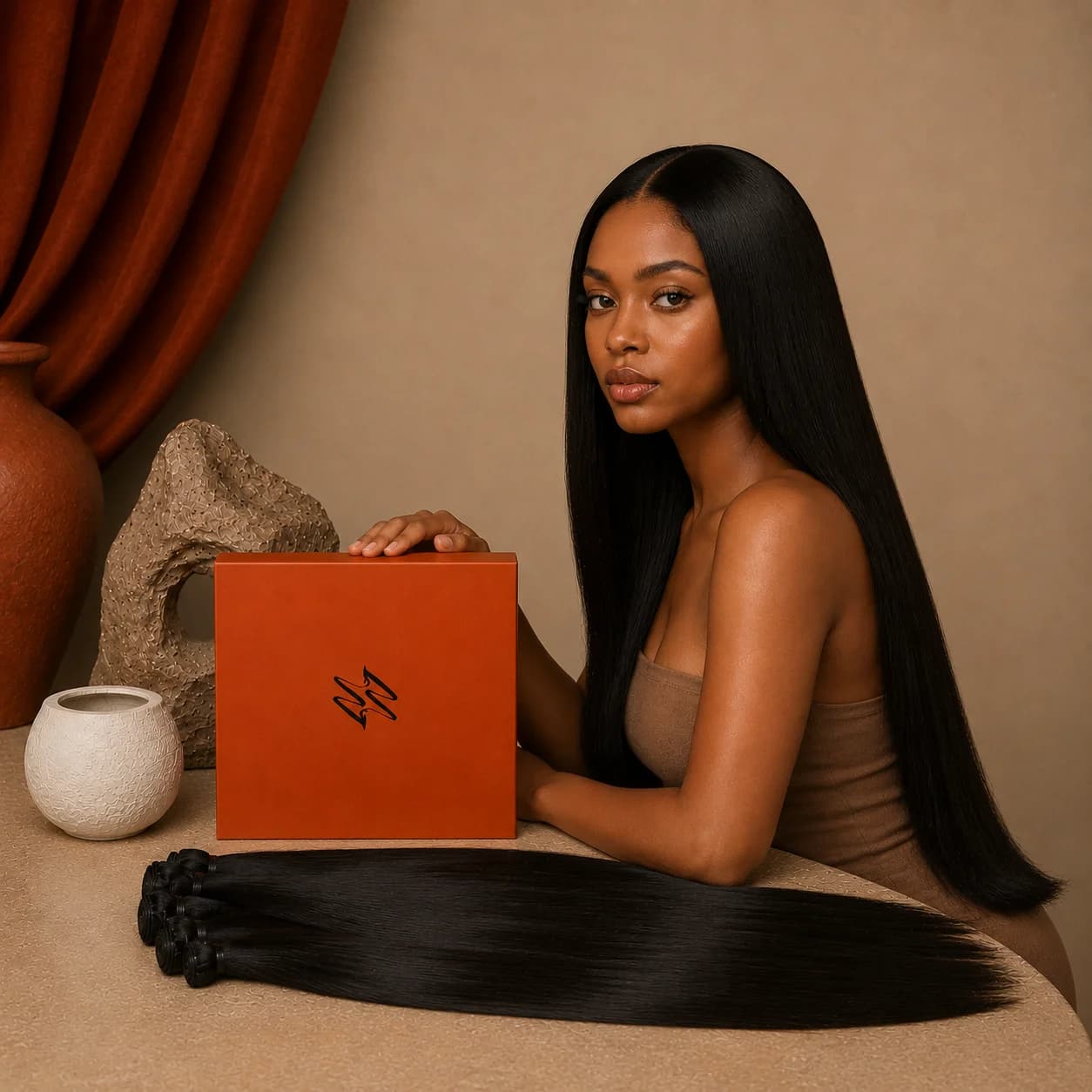 Extensions Raw Straight Indien — Maison Malaza